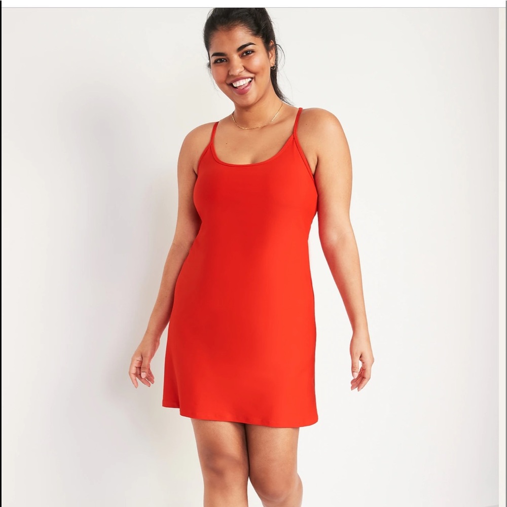 Old Navy Sleeveless PowerSoft Performance Racerback mini swing dress. Size S.